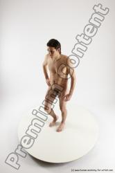 Nude Man White Standing poses - ALL Slim Short Brown Standing poses - simple Multi angles poses Realistic