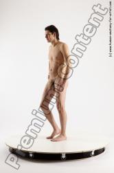 Nude Man White Standing poses - ALL Slim Short Brown Standing poses - simple Multi angles poses Realistic