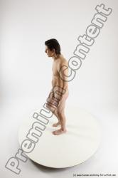 Nude Man White Standing poses - ALL Slim Short Brown Standing poses - simple Multi angles poses Realistic