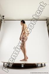 Nude Man White Standing poses - ALL Slim Short Brown Standing poses - simple Multi angles poses Realistic