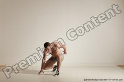 Underwear Martial art Man White Moving poses Athletic Short Brown Dynamic poses Academic