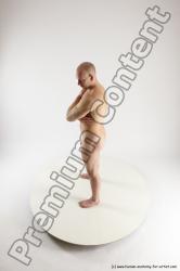 Nude Man White Standing poses - ALL Slim Bald Standing poses - simple Multi angles poses Realistic