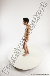 Nude Man White Standing poses - ALL Athletic Short Brown Standing poses - simple Multi angles poses Realistic