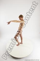 Nude Man White Standing poses - ALL Underweight Medium Brown Standing poses - simple Multi angles poses Realistic