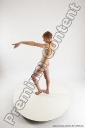 Nude Man White Standing poses - ALL Underweight Medium Brown Standing poses - simple Multi angles poses Realistic