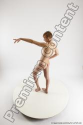 Nude Man White Standing poses - ALL Underweight Medium Brown Standing poses - simple Multi angles poses Realistic