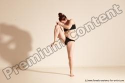 Underwear Martial art White Moving poses Average Long Brown Dynamic poses Academic