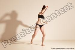 Underwear Martial art White Moving poses Average Long Brown Dynamic poses Academic