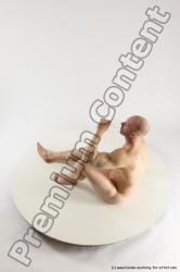 Nude Man White Sitting poses - simple Slim Bald Sitting poses - ALL Multi angles poses Realistic