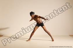 Underwear Man Another Athletic Black Dancing Dreadlocks Dynamic poses Academic