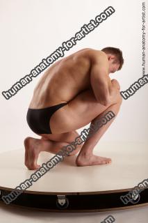 Kneeling reference poses of Andrew