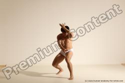 Underwear Martial art Man Asian Moving poses Slim Short Black Dynamic poses Academic