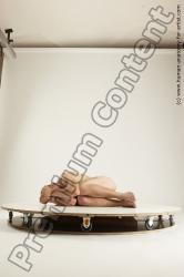 Nude Man White Laying poses - ALL Slim Short Brown Laying poses - on side Multi angles poses Realistic