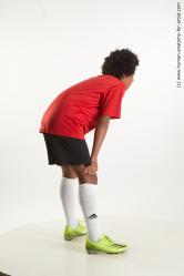 Sportswear Man Black Standing poses - ALL Athletic Medium Standing poses - bend over Black Standard Photoshoot  Academic