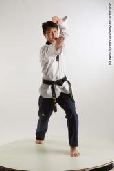 Martial art Man Asian Standing poses - ALL Fighting poses - ALL