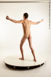 Nude Man White Standing poses - ALL Athletic Short Brown Standing poses - simple Standard Photoshoot Realistic