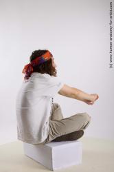 Casual Man White Sitting poses - simple Slim Long Brown Sitting poses - ALL Standard Photoshoot  Academic